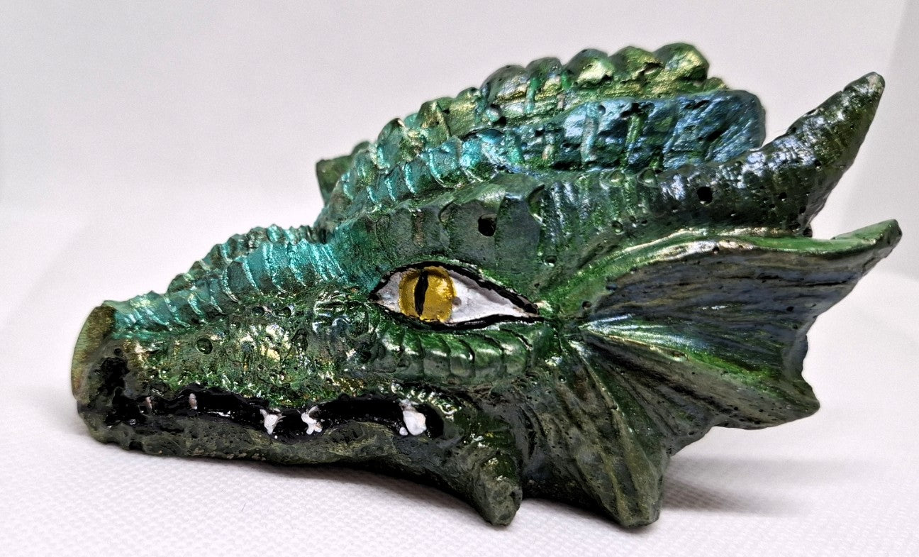 ✨🐉 Emerald Dragon Skull – klein, wild & voller Magie! 🐉✨