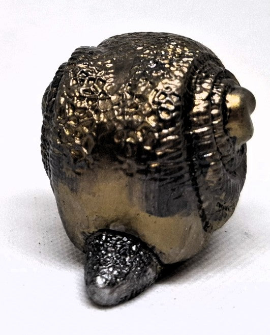 „Gold-Schwarzer Schneckenschädel“ – handgemacht, edel & geheimnisvoll 🖤✨🐌