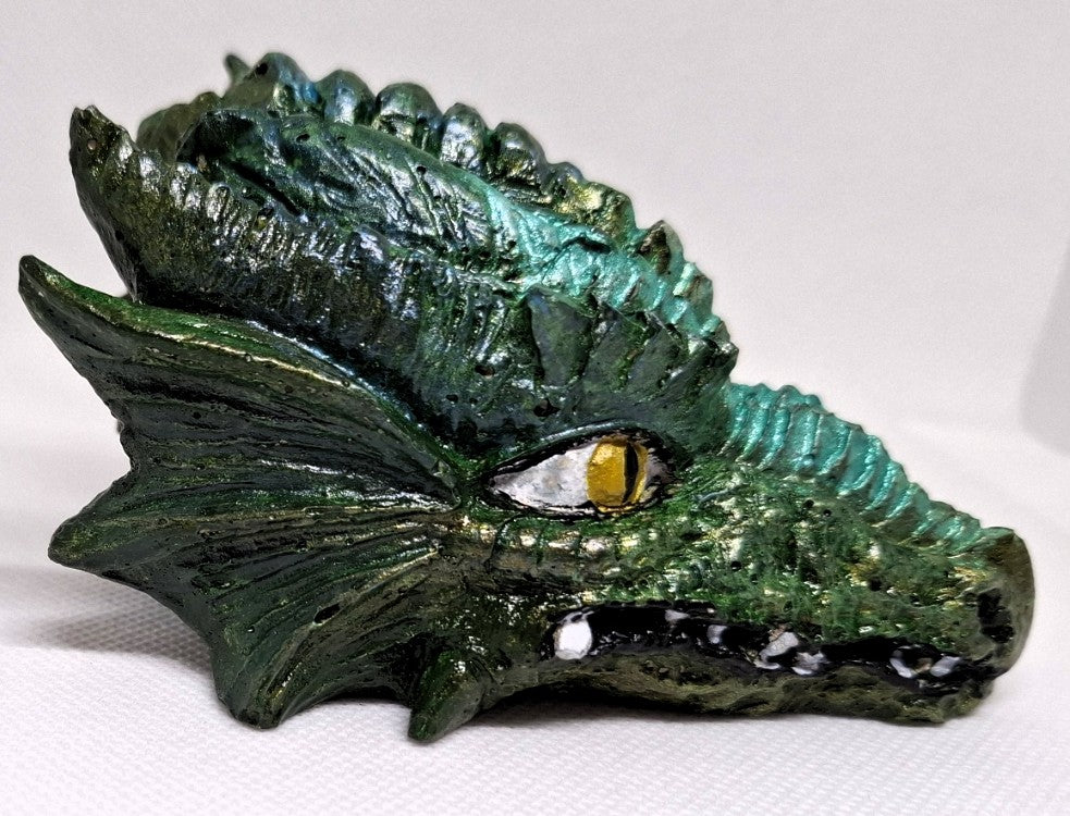 ✨🐉 Emerald Dragon Skull – klein, wild & voller Magie! 🐉✨
